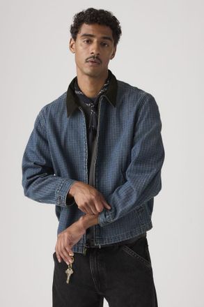 Levi's Chaqueta con cremallera completa Mechanics - Hombre - 2XL - Azul / Indigo Garage Door