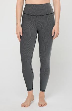Spiritual Gangster Ada 2-Tone Stripe Leggings in Black at Nordstrom Rack, Size X-Small