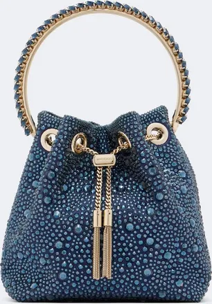Jimmy Choo London Bolso saco Bon Bon de sat&eacute;n adornado