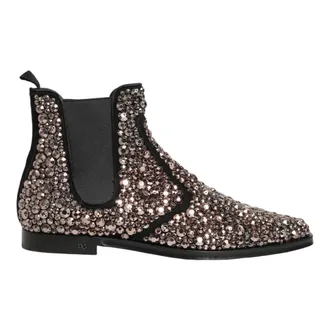 Dolce & Gabbana Chelsea Boots, male, Gray, Size: 11 US Chelsea Ankle Boots