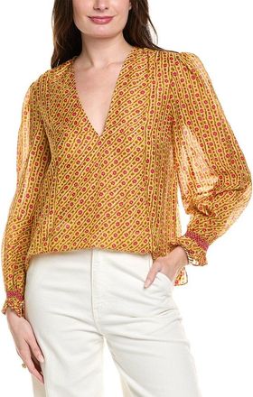 Saloni Saloni Silk-Blend Top