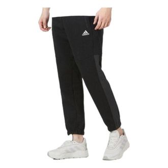 adidas Mens adidas Casual Logo Solid Color Lacing Sports Pants/Trousers/Joggers Black HE7462