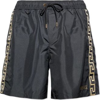 Versace Jacquard Zwemshorts - Heren - Strandmode - Zwart - S - Polyester - Badmode