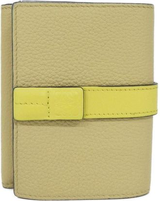 Loewe Beige Leather Wallet (Tri-Fold) (Pre-Owned)