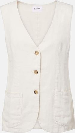 Velvet Gilet Acie in lino