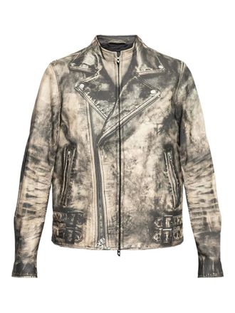 Diesel L-Tad leather jacket - men - Lamb Skin - 46 - Black