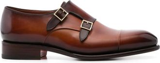 Santoni Heren, Schoenen, Bruin, Maat: 44 EU Leer