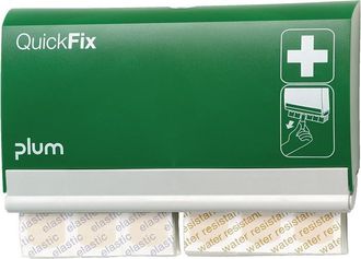 Plum Dispensador De Tiritas Quickfix El&aacute;stico Y Resistente Al Agua B230xh135xt32ca.mm Verde