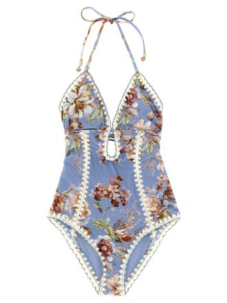 Zimmermann Blue Polyamide One-Piece Womens Swimsuit