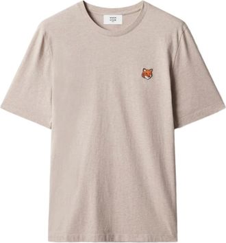 Maison Kitsun&eacute; Hombre, Camisetas, Beige, Talla: 2XL