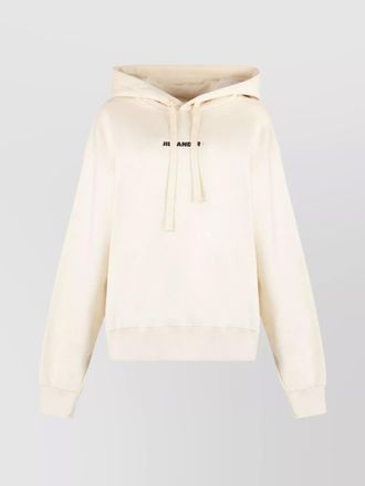 Jil Sander ribbed cotton hoodie