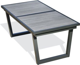 DCB Garden Dcb Garden - Olhos - Mesa De Jard&iacute;n 10 Plazas De Aluminio Con Tablero Cer&aacute;mica
