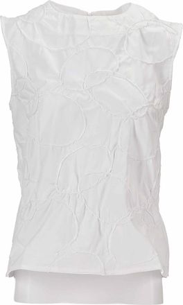 Niccol&ograve; Pasqualetti Carta Tank - Elastic Ring Embroidered Poplin