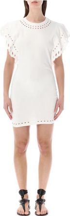 Isabel Marant Orlane Dress - Dames - Korte kleedjes - Wit - S - Katoen - Kleedjes