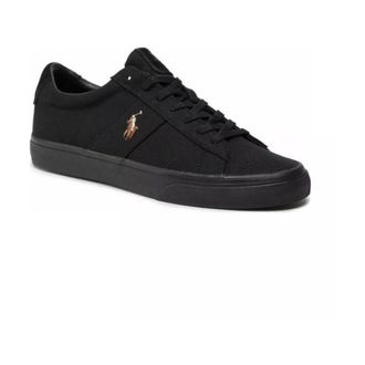 Ralph Lauren Sneakers, male, Black, Size: 3 US Black sneakers with logo