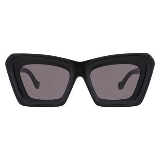 Loewe Smoke Butterfly Ladies Sunglasses LW40145F 01A 53