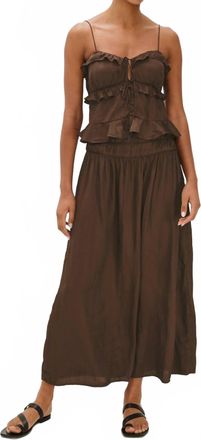 Rails Nara Midi Skirt In Espresso