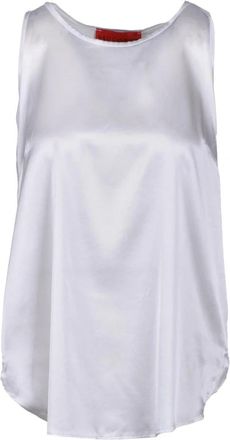 Wild Cashmere Zijden Stretch Blouse - Dames - Blouses - Wit - M - Overhemden