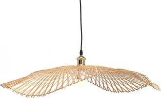 Vente-Unique Lampadario D.80 X H.120 Cm In Bamb&ugrave; Naturale Chiaro Etnica - Jurua