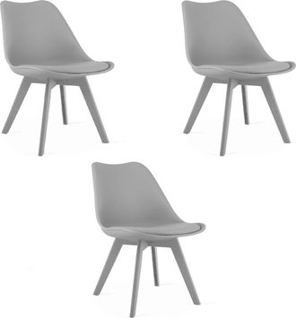 OEM Silla Mark - Gris / Patas Grises X 3