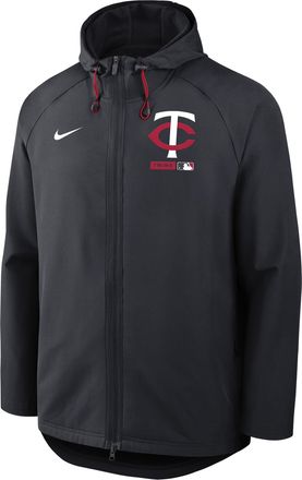 Nike Minnesota Twins Authentic Collection Nike Mens Therma-FIT MLB Full-Zip Hooded Jacket in Blue | 04HC195NTIS-FHP