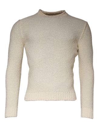 KANGRA Wool Knit Long Sleeve Round Neck Pullover Mens Sweater (Pre-Owned)