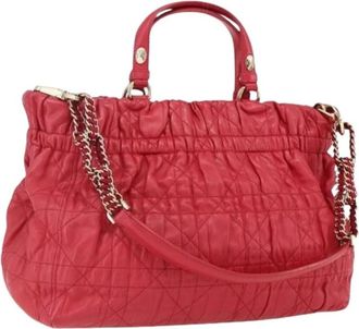 Dior Pre-owned Handbags, female, Red, Size: ONE SIZE Pre-owned Vintage Hand Bag