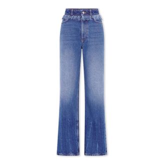 Paco Rabanne Jeans con Flecos - Jeans - Mujer - Azul - W25