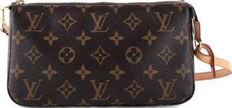 Louis Vuitton Pochette Accessoires NM Monogram Canvas clutch bag - Bruin