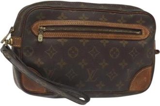 Louis Vuitton Pre-owned Tela clutches - - Pre-owned - Donna - Marrone - ONE SIZE