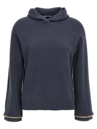 Brunello Cucinelli Womens Hooded Sweater