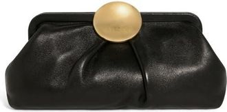 Aim&eacute;e Full Circle Frame Clutch in Black at Nordstrom