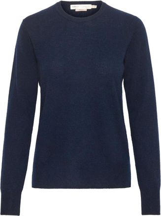 Inwear Truien & Vesten, Dames, Blauw, L/Xl, Kasjmier, Lukka IW Pullover met ronde hals