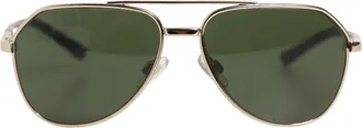 Dolce & Gabbana Womens Gla1440 Aviator Silver Frame Sunglasses