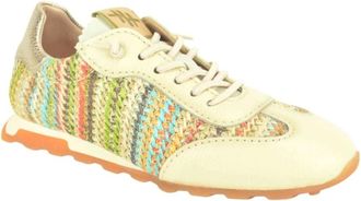 Hispanitas Schoenen, Dames, Veelkleurig, 36 EU, Denim, Raffia Sneaker N fijne Z