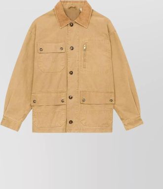 Isabel Marant corduroy collar jacket pockets