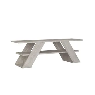 Calicosy TV Stand With 3 Shelves, 120 Cm Wide - Farfalla in White