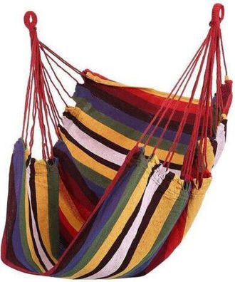 OEM Silla Hamaca, Port&aacute;til De Lona, C&oacute;moda, Silla A Rayas De Colores, Columpio De Cuerda Colgante Para Uso En Interiores