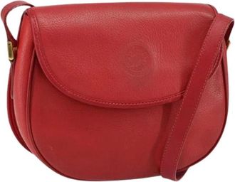 Gucci Pre-owned Cross Body Bags, female, Red, Size: ONE SIZE Pre-owned Leather Cross Body Bag