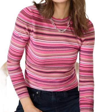Pistola Denim Madison Crew Neck Sweater In Pink