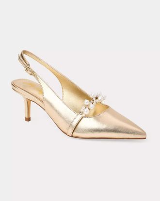 Lilly Pulitzer Tamara Pearl Kitten Heel