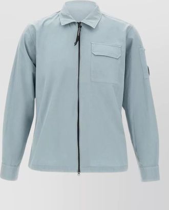 C.P. Company organic cotton overshirt lens sleeve design