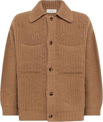 Laneus C&aacute;rdigan de Punto - Knitwear - Hombre - Marr&oacute;n - M