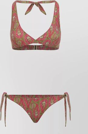 Etro paisley-print halterneck bikini