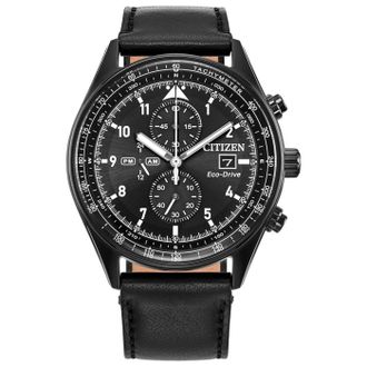 Citizen Weekender Chronograph Quartz Black Dial Mens Watch CA0775-01E