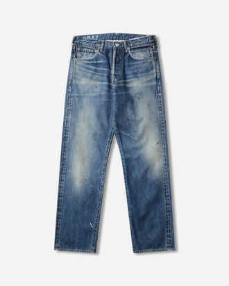 Visvim Men s Social Sculpture 01 Narrow DMGD-47 Jeans Indigo