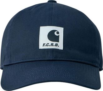 Carhartt Work in Progress Logo Patch Baseball Cap - unisex - Petten - Blauw - ONE Size - Katoen - Accessoires