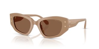 Michael Kors Le Praz Brown Cat Eye Ladies Sunglasses MK2234B 355573 50