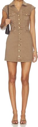 Paige Jaxsyn Denim Mini Dress In Vintage Canewood