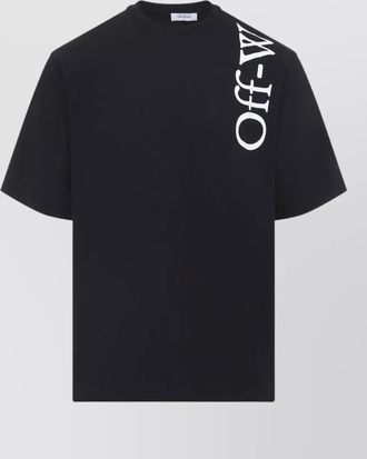 Off-white cotton logo-print short-sleeve t-shirt